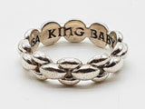 King Baby Small Infinity Link 0.925 Sterling Silver 8.6g Ring Size 12 Do0726rxde