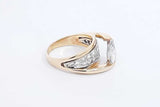 Approx. 1ctw Diamond Ring In 14k Yellow Gold 4.5 Grams Size 4.5 Eb1224rxzdu