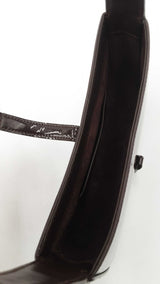 Yves Saint Laurent Le 5 À 7 Hobo Bag In Chocolate Patent Leather Fw0426pzxdu
