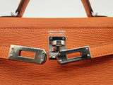 Hermes Mini Kelly Ii Sellier Orange Pink Chevre Mysore Palladium Shoulder Bag Do0225oxzxzde