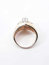 1.0 Cttw Diamond & 14k Yellow Gold Engagement Ring 5.6 Grams Size 5 Fw0926cizdu