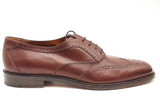 Salvatore Ferragamo Wingtip Oxford Brown Leather Dress Shoes Size 10 Eb0926rxsa