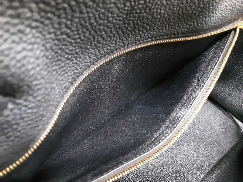 Hermes Kelly 28 Noir Black Togo Gold Hardware Shoulder Bag Do0925lexzxde