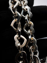 Tiffany & Co. Heart Links Necklace In Silver & 18k Gold 71g 16 Inch Fw0726orxdu