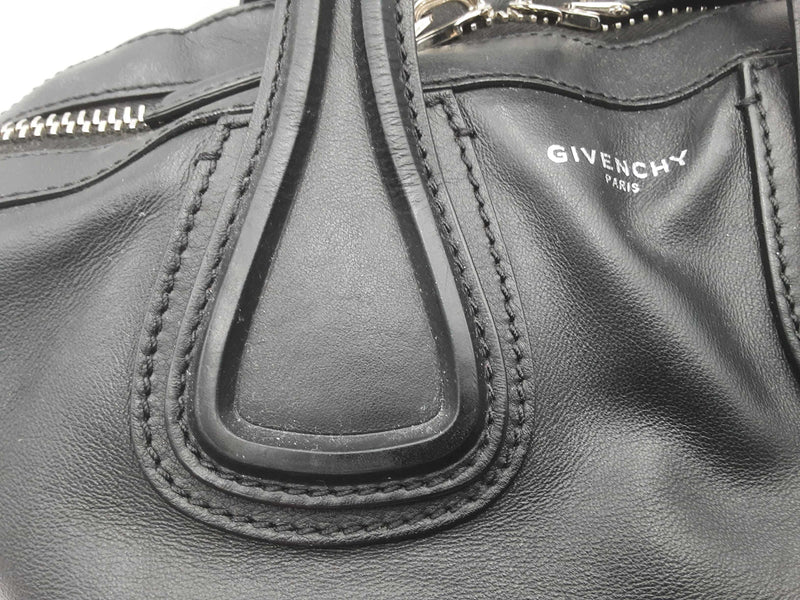 Givenchy Waxy Grained Calfskin Medium Nightingale Black Hand Bag Sd0125wzxsa