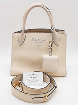 Prada Monochrome Saffiano Leather Tote Bag Eb0826pxzde