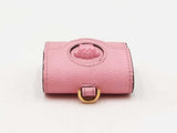 Versace La Mudusa Earbuds Pouch In Pink Leather With Chain Fw0825exdu