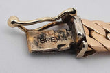 14k Yellow Gold Herringbone Chain Bracelet 12.7 Grams 7.5 Inch Eb1125cxzsa