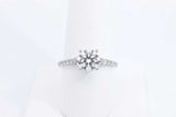 1.52ctw Lab Grown Round Diamond Ring 14k White Gold 3 Grams Size 8 Eb1124lrxzdu