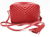 Ysl Saint Laurent Red Leather Lou Camera Bag Sd0626pzxde