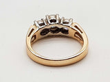 0.91 Cttw Natural Diamonds 14k Two Tone Gold 3.9g Ring Size 4.25 Do0426rrxde