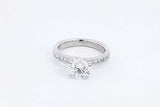 2.8cttw Diamond Ring In Platinum 6.4 Grams Size 5.5 Eb0126rwxzdu