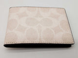 Coach 3 In 1 White Creme Signature Coated Canvas Wallet Do1025wxde