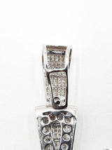 7.24 Cttw Diamond & 14k White Gold Cross Pendant 27.6 Grams Fw0725orzxdu