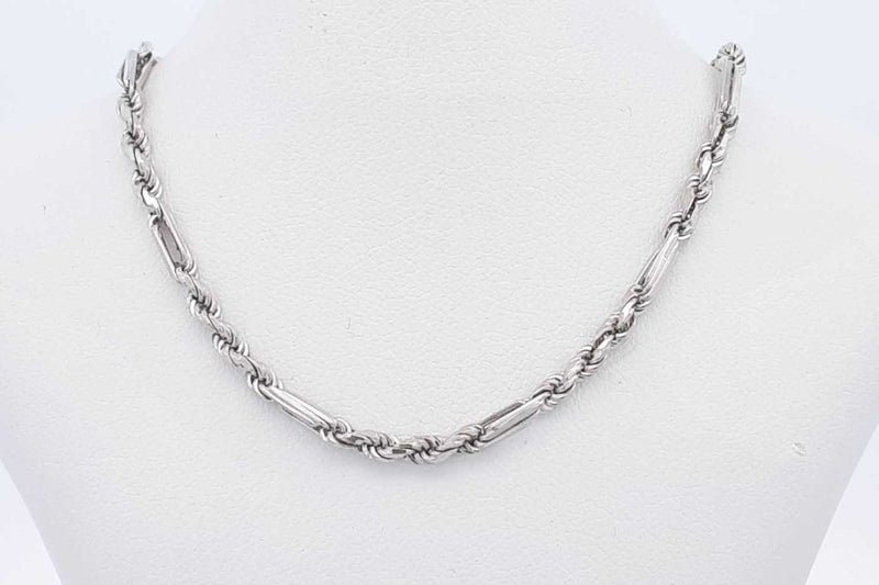 14k White Gold Rope Chain 10.6 Grams 16 Inch Eb0524rxzsa