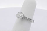 1.34cttw Diamond Ring In 14k White Gold 2.9 Grams Size 4.75 Eb0525loxzsa