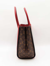 Louis Vuitton Kimono Tote Bag In Monogram Canvas & Cerise Leather Fw0625rzxdu