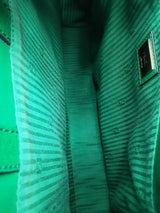 Fendi 2jours Green Leather Tote Bag Eb0826pxzsa