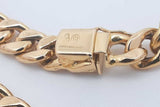 18k Yellow Gold Concave Curb Chain Necklace 45.3 Grams 20.5 Inch Eb0426ollrsa