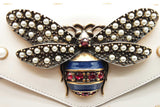 Gucci Broadway Pearly Bee Shoulder Bag Eb0926ixzde