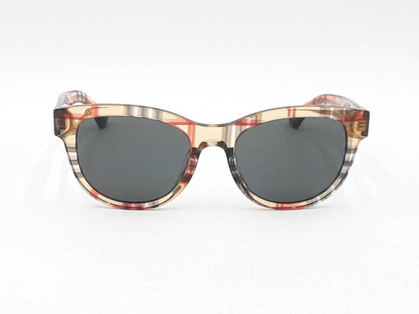 Burberry Transparent Vintage Check Round Frame Sunglasses Fw0925cxdu