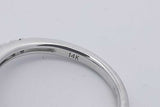 0.54cttw Diamond Ring In 14k White Gold 3.6 Grams Size 6.5 Eb0725pxzsa
