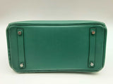 Hermes Birkin 30 Malachite Green Epsom Palladium Hardware Handbag Do1223crxzde