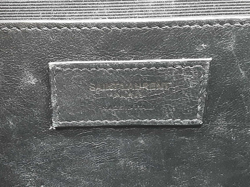Ysl Saint Laurent Washed Denim Matelasse Chevron College Bag Sd0925ezxde