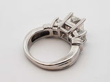 2.05 Cttw Diamond & Platinum Three-stone Ring 11.3 Grams Size 7 Fw0825lsxzdu