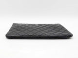 Chanel Medium Cosmetic Pouch In Iridescent Black Caviar Leather Fw1125prxdu