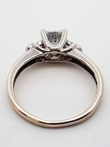 0.78 Cttw Diamond & 10k White Gold Ring With Cert 1.9 Gram Size 5 Fw1124pxzdu