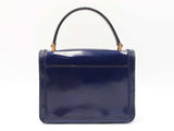 Tory Burch Juliette Mini Top Handle Satchel In Blue Patent Leather Fw0526lxzdu