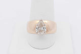 1.5ctw Pear Shaped Diamond Ring In 14k Yellow Gold 7.5 Grams Size 9 Eb0825opxzsa