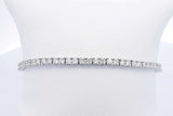 Approx. 3.9ctw Lab Grown Diamond Tennis Bracelet Sterling Silver 7.1g Eb1124wixdu