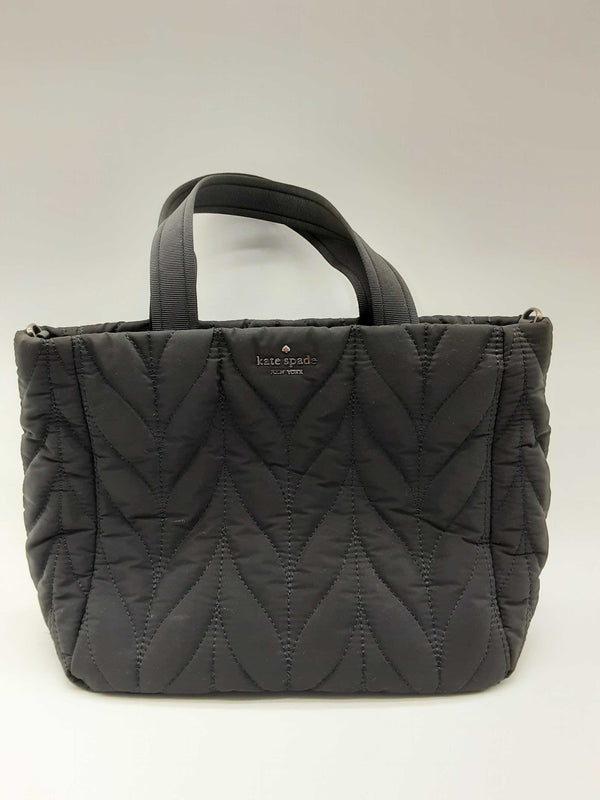 Kate Spade Ellie Black Quilted Nylon Satchel Tote Do0624wxde