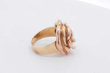 14k Yellow Gold Rose Flower Ring 5.1 Grams Size 6 Eb0726wxzsa