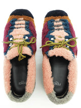 Fendi Patchwork Multicolored Shearling Shoes Size It 39 Do0925lxzde