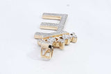 Diamond Crown E Pendant In 10k Yellow Gold 3.6 Grams Eb1024lpxsa