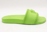 Versace Medusa Neon Green Pool Slides Size 44 Eb0625crsa