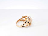 14k Yellow Gold Woven Dome Ring 4.2 Grams Size 5.75 Fw0526ozxdu