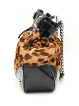 Dolce & Gabbana Miss Silky Leopard Print Calf Hair & Leather Satchel Eb0226lxzdu