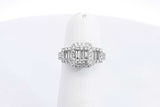 Approx. 1.41ctw Diamond Ring In 14k White Gold 3.2 Grams Size 4 Eb0924wxzsa