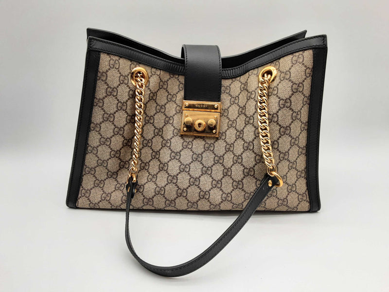 Gucci 479197 Padlock Gg Supreme Coated Canvas Tote Bag Do0824erxde