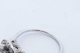 18k White Gold Diamond Ring 1.0ctw Center Diamond 3.4 Grams Size 5 Eb0526oorxde