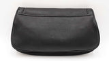 Tory Burch Black Leather Amanda Logo Clutch Sd0425rzdu