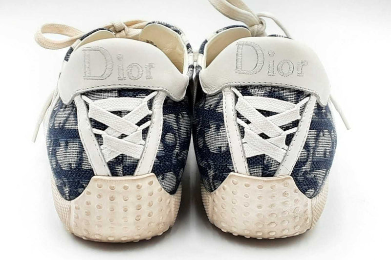 Christian Dior Oblique Jacquard Sneakers Size 37.5 Eb1024lxzdu