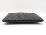 Chanel Large Cosmetic Case In Black Diamond-quilted Leather Fw1225prxdu