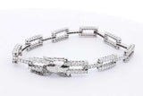 Approx. 5.46ctw Diamond Tennis Bracelet In 14k White Gold 15.6 Grams Eb0924llxz