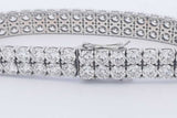 Diamond Bracelet In 14k White Gold 41.99 Grams 8 Inch Eb0824oxzmia