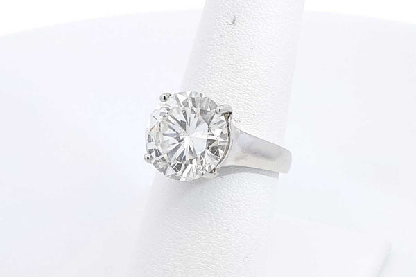 Approx. 5ctw Diamond Ring In 14k White Gold  6.54 Grams Size 7 Eb0924lrxxzsa